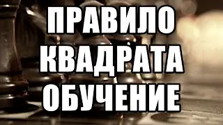 Правило квадрата. Шахматы для начинающих. Обучение шахматам. Шахматные уроки. Пешечные окончания.