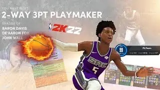 BEST NBA 2K22 POINT GUARD BUILD NEXT GEN! 2 WAY 3PT PLAYMAKER! 86 BADGES! De'Aaron Fox TYPE BUILD!