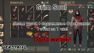 Grim Soul. Подземелье Отрекшихся 1 этаж + Зелье удачи. За 1 час! Одна жизнь!