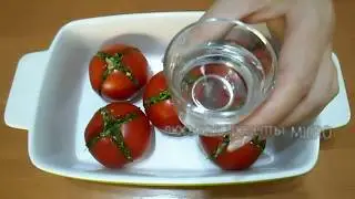 How to cook a savory appetizer of TOMATOES quickly I MALNOE TOMATOES with herbs and garlic # 6