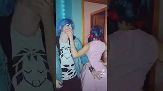 More Lukanette 😈 #cosplay #miraculous #miraculousladybug #lukacouffaine #marinette #Lukanette #hide