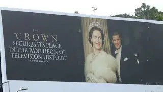 The Crown Billboards Netflix Sunset Blvd Los Angeles California USA May 24, 2024