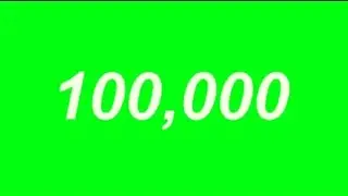 1 Lakh Subscriber Count Green Screen || Chroma Key
