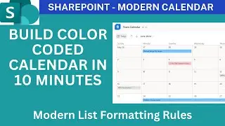 SharePoint Online Color Coded Calendar (Modern List View/Rules)