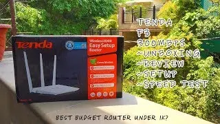 Best Budget Wifi Router Under Rs.1000 | Tenda F3 300MBPS | Unboxing | Review | Setup | Speed Test