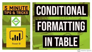Power BI Desktop Tips and Tricks (19/100) - Conditional Formatting in Power BI Table