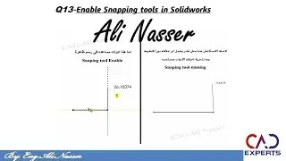 Enable Snapping tools in Solidworks