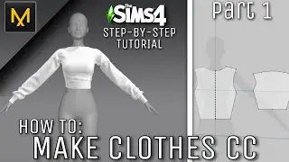 HOW TO MAKE A SHIRT FOR THE SIMS 4 - MARVELOUS DESIGNER | Part 1