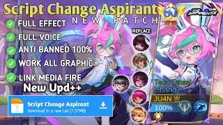 Script Change Aspirant - Tech Tensai No Password | Full Effect Voice | New Patch