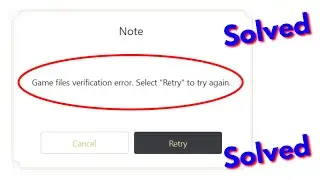 Fix genshin impact game files verification error select retry to try again