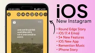 New iOS Instagram On Android | iOS 17.4 Emojis + Share Reel like iPhone | Honista iPhone Story | iOS