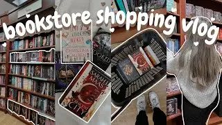 *cozy* book shopping vlog 🧸☁️ fantasy & romance books