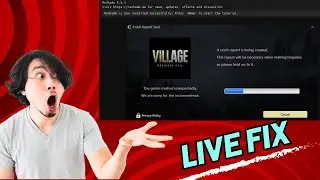 HOW TO FIX RESIDENT EVIL 8 CRASH REPORT ERROR SOLVE LIVE 4K
