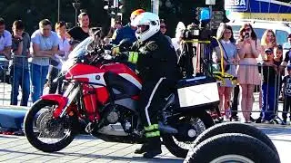 День пожарной охраны в Краснодаре на Театральной площади, 30 апреля 2018