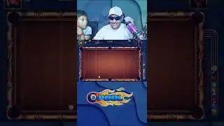 Playing 8 ball pool with my son 😂😂  #trickshots #8ballpool #shorts