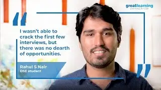 Great Lakes DSE experience | Rahul Nair | Data Science | Great Learning