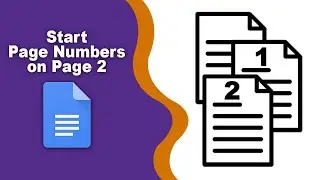 How to start Page numbers on a specific Page in Google Docs