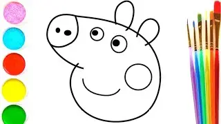 Dibuja y Colorea A Peppa Pig 🐷🥣 Dibujos Para Niños