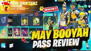MAY BOOYAH PASS FREE FIRE 2023  FREE FIRE NEW MAY ELITE PASS FULL REVIEW ||