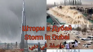 Шторм в Дубай/عاصفة في دبي/Storm and heavy rain in Dubai today #uae #rek #storm 17.04.2024 😱😱😱