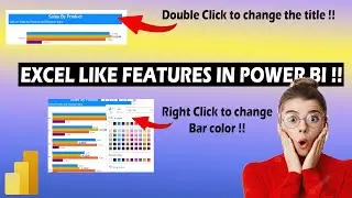 🔥NEW Exciting Features in Power BI 🔥| Going Excel way ? | On Object Interaction | MiTutorials
