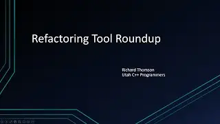 Refactoring Tool Roundup