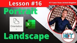 Lesson 16: What is Page Orientation in Excel | Change Portrait orientation to Landscape in Excel