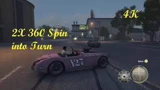 Clipped a car on a drift to do a double 360 spin into the turn Mafia 2 Definitive Edition.