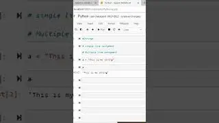 Creating Strings in Python