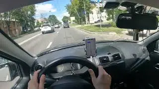 Нижний Новгород, маршрут по навигатору! Часть 2.Проехал сьезд с кольца!)В режиме реального водителя!