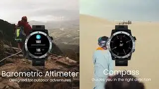 VWAR Fit 3S Smart Watch Outdoor Altitude Barometric Compass GPS Men 5ATM Waterproof 1.43“ AMOLED