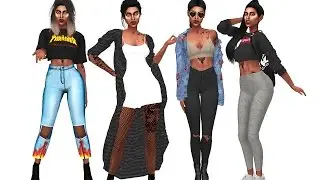 THE SIMS 4 | STREET BADDIE  LOOKBOOK | DOWNLOAD SIM + 40 CC LINKS