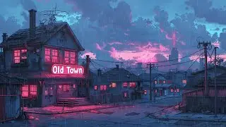 Experience the Nostalgic Old Town 🌃 Lofi Hip Hop Beats 90s Retro Japanese Town 🌆 Lofi Rain Playlist