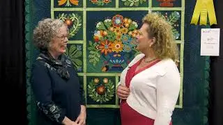 Sue Nickels - FLOWERLAND - Third Place Winner - 2025 AQS QuiltWeek - Paducah