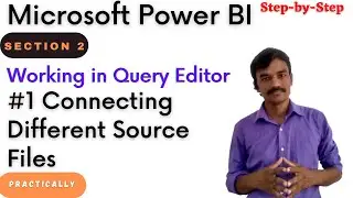 #9 connecting data source through query editor in  Power BI | Power BI Full Course | Power BI