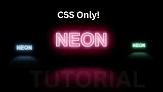 Neon Text Animation using CSS Only!