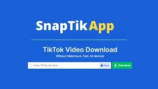 SnapTik App — Download TikTok Videos Without Watermark On iPhone