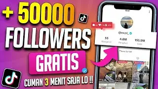 50.000 FOLLOWERS CUMAN 3 MENIT !! cara menambah followers tiktok gratis - auto banjir followers