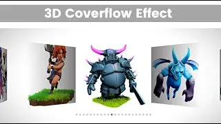 3D COVERFLOW EFFECT || IMAGE GALLERY SLIDER EFFECTS || HTML , CSS & SWIPER JS