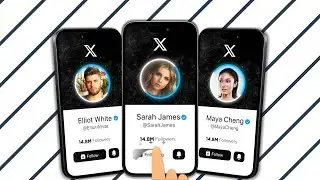 🔥 X Twitter 3D Phone Animation - Custom Follow Profile Call to Action