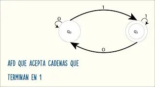 AFD que acepta cadenas que terminan en 1