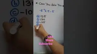 Can you solve this?#shorts #mathsquiz #tricks
