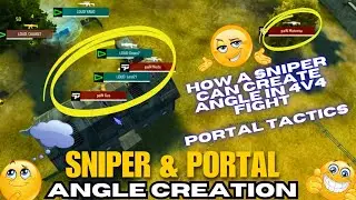 Pro Sniper Tips: Use Portals to Create Deadly Angles 💀in 4v4 Fights 🥶🥶 || Ft.Pain Gaming || Freefire