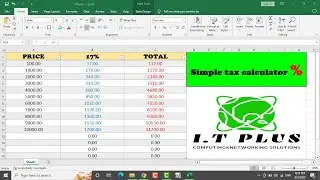 How to create a Simple VAT( Value Added Tax) Calculator-Sample worksheet for beginners -Step by Step