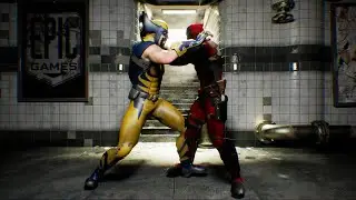 UE5 Deadpool Wolverine Fight Scene | Unreal Engine 5