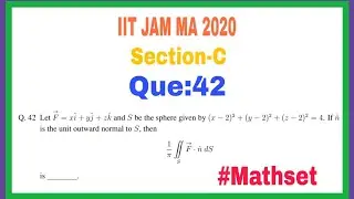 IIT JAM Mathematics 2020|| Que.42