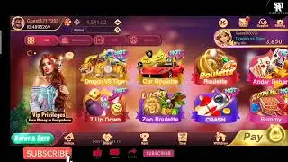 New Earning App Today | Best Teenptti Game Earning | Dragon 🆚 Tiger Unlimited Trick | Teenptti app |