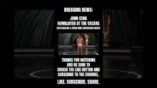 Breaking News: JOHN CENA HUMILIATED at The Oscars #viral #trending #johncena #oscars #fyp #fy #news