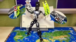 КАК СДЕЛАТЬ ДВА КРУТЫХ ОРУЖИЯ ДЛЯ ВАШЕЙ САМОДЕЛКИ  BIONICLE?/Сборка оружий из техника/Lego Bionicle