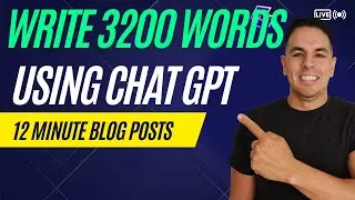 How to Write a 3,200 Word Blog Post Using ChatGPT in 12 Minutes.